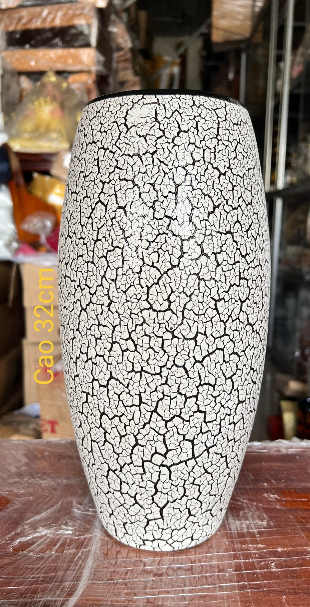 Bình Bông Sứ Bát Tràng men rạng cao cấp Cao 30cm và 32cm