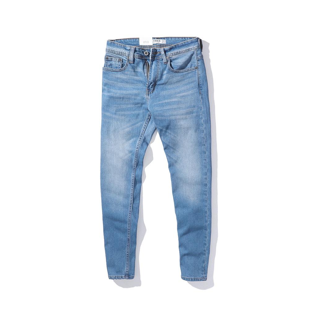 Quần jeans xanh trơn form slim fit - JEAN WASH DF BLUE 220442 | LASTORE MENSWEAR