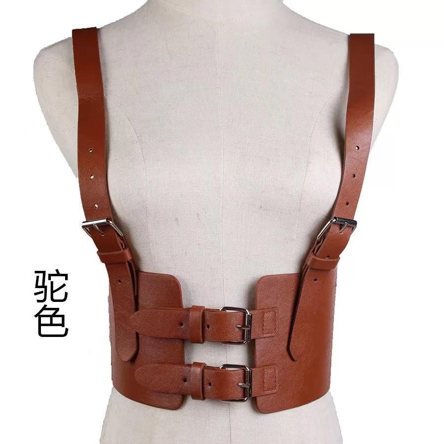 Năm 2021 Nữ Dây Đeo Dây Hông Cincher Với Dây Rộng Đai Corset Vintage Nữ Giả Da Căng Dây Thắt Lưng