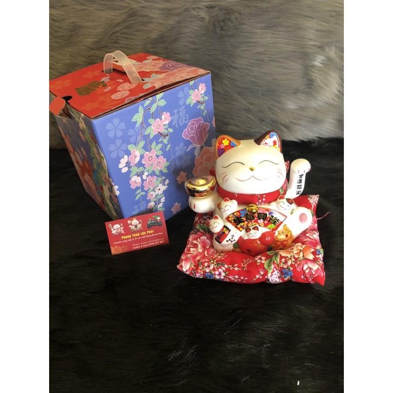 Mèo thần tài vẫy tay - cao 16 - 18cm