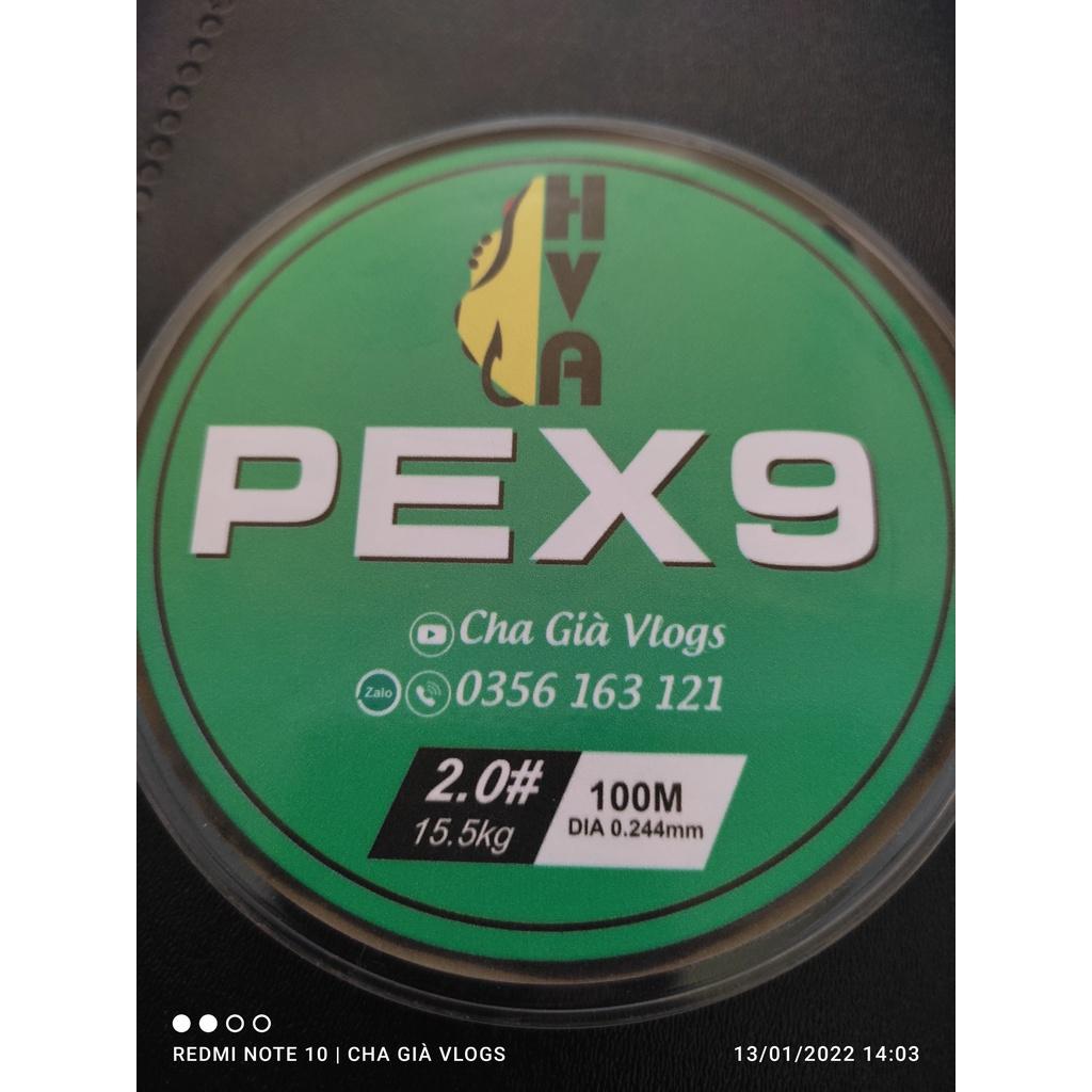 Dây Câu Cá - Dây Dù Câu Lure - PE HVA X9 chuyên lóc ,vược,chẽm