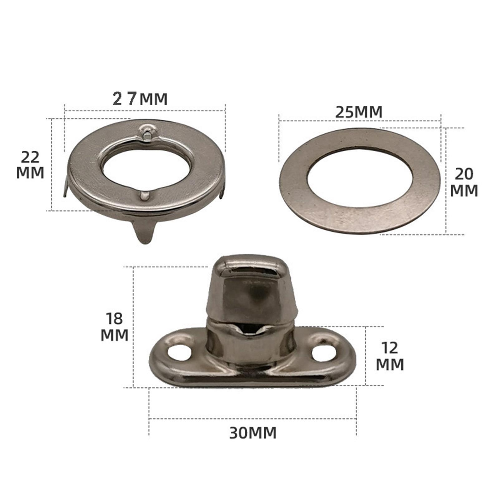 10 Pieces Rotary Button Bag Twist Lock Accessories Buckles for Jewelry Boxes