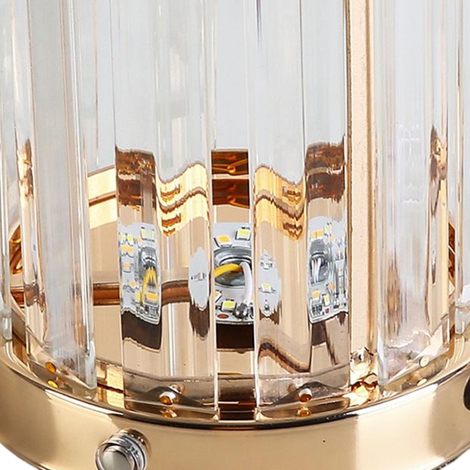 Bedside Table Lamp LED Night Light USB Rechargeable Dimming for Living Room