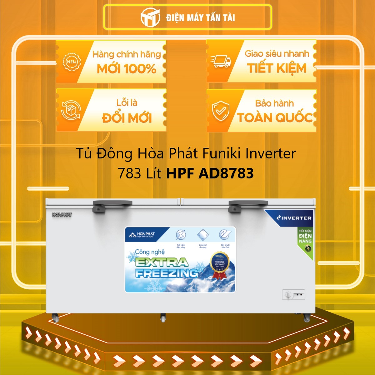 HPF AD8783 - TỦ ĐÔNG FUNIKI HPF AD8783 - Hàng Chính Hãng - Chỉ Giao Hồ Chí Minh