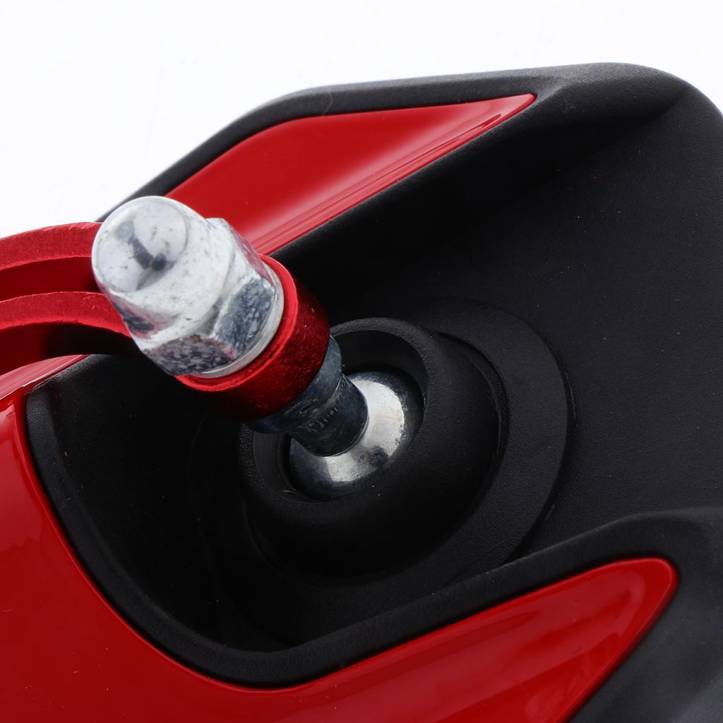 Aluminum Racing Side Rear View Mirrors for Motorcycle Dirt Bikes ATV Red