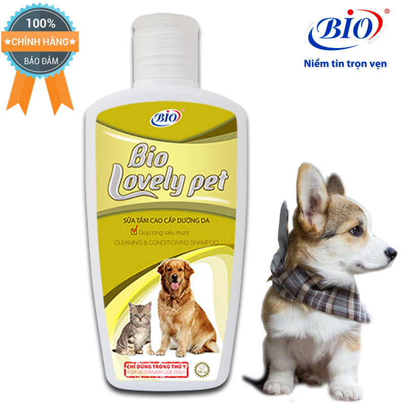 Sữa tắm bio lovely giúp dưỡng lông siêu mượt, khử mùi hôi cho chó mèo-79306