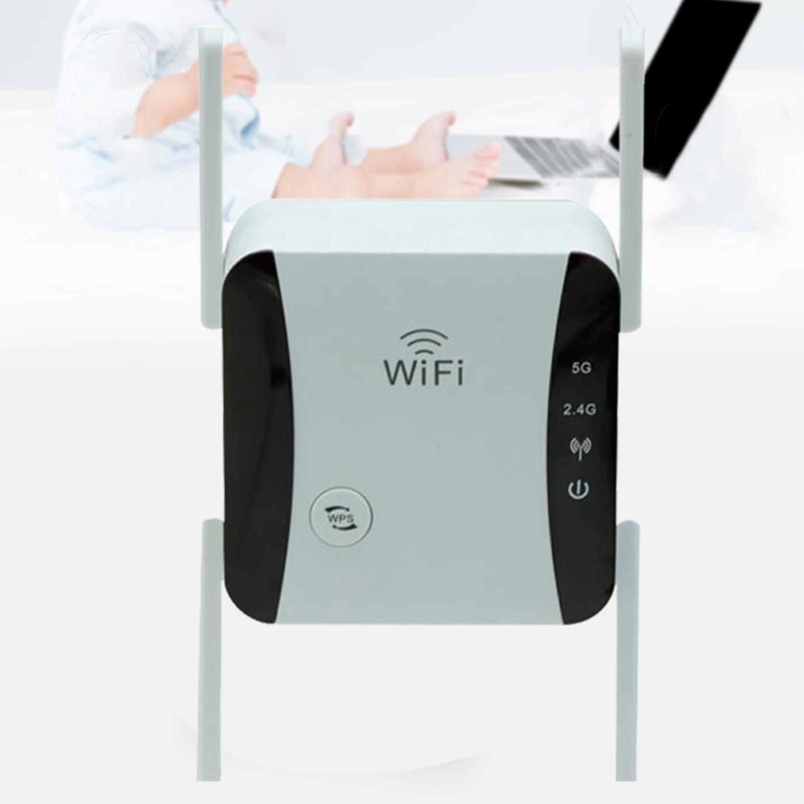 WiFi Router Amplifiers Plug and Play 1200Mbps Dual Band for Home