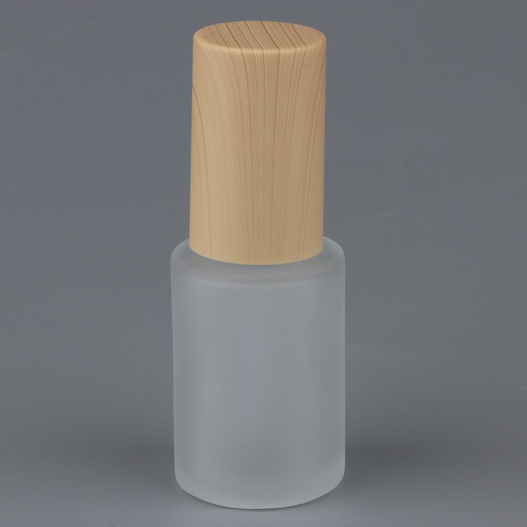 Travel Empty Glass Lotion Dispenser Bottle Pump Refillable Container 30ml