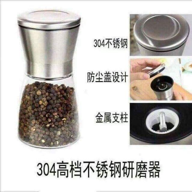 HŨ XAY TIÊU INOX THỦY TINH CAO CẤP