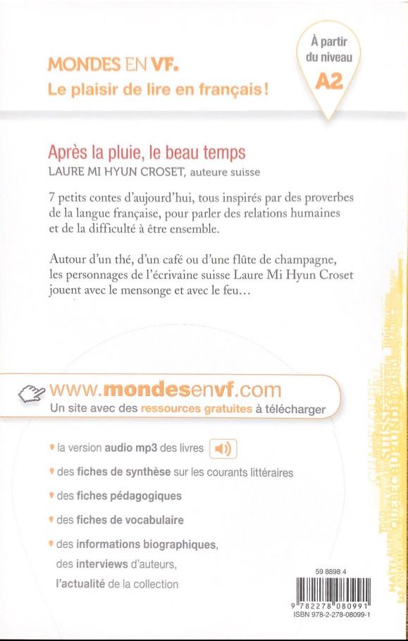 Sách tập đọc theo trình độ A2 tiếng Pháp: Apres La Pluie, Le Beau Temps (có file nghe)
