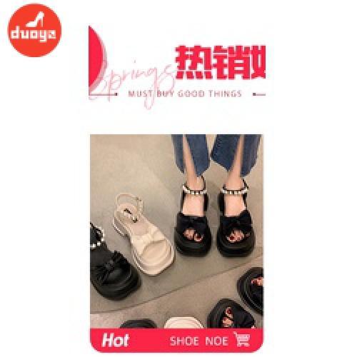 最低价Giày Da Đế Dày Chống Trượt Đính Đá Pha Lê Màu Bạc Thời Trang Mùa Hè Cho Nữ