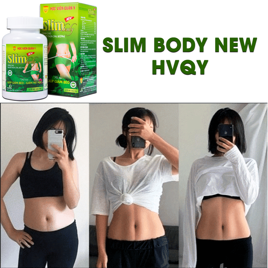 Set Quà Combo 3 Hộp Viên Uống Slim Body New Học Viện Quân Y - 100 Viên