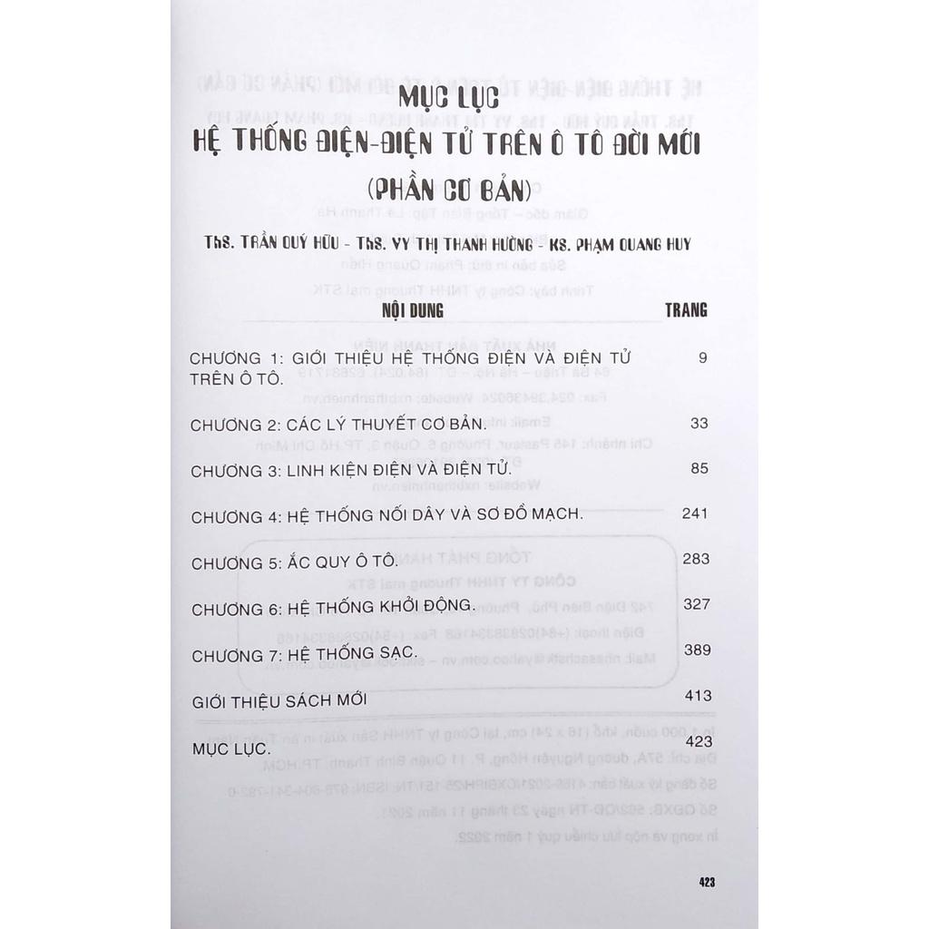 Hệ Thống Điện - Điện Tử Trên Ô Tô Đời Mới