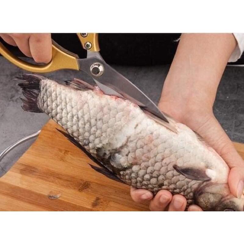 Kéo nhà bếp đa năng loại to 23cm siêu phẩm nội địa nhật Sk5, kéo cắt thực phẩm, cắt gà vịt siêu sắc bén xịn xò