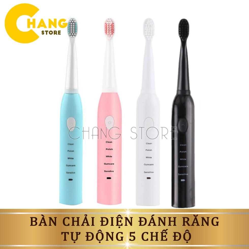 Bàn chải điện tự động đánh răng 5 chế độ hàng nội địa Trung cao cấp