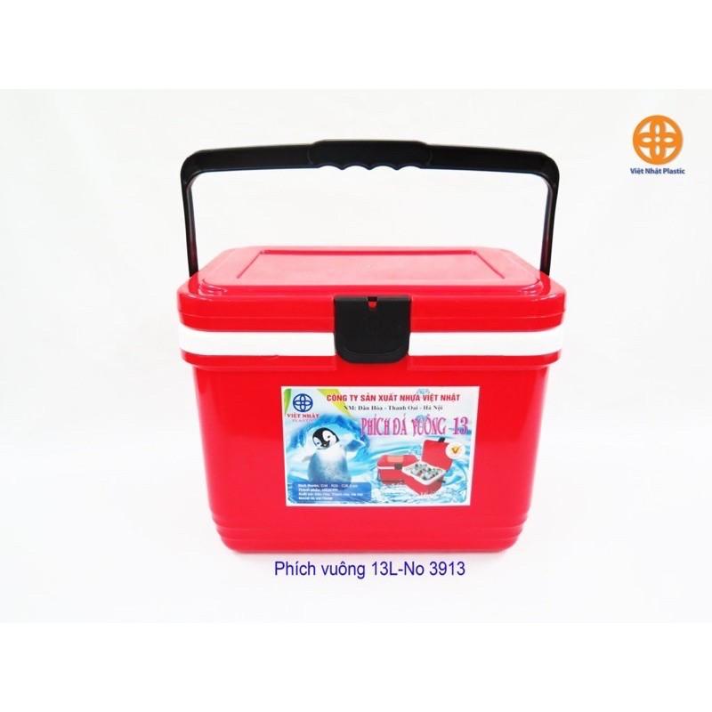 Phích Đá Vuông, Thùng Đá 13L - 16L Nhựa Việt Nhật An Toàn