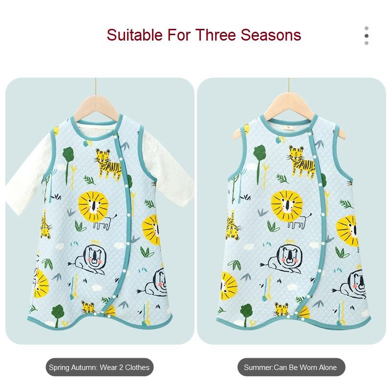 Túi Ngủ Cho Bé Áo Hoạt Hình Mềm Mại Infantil Mùa Xuân Cotton Thun Cho Bé Giấc Ngủ Bao Trẻ Em Slaapzak Giường Trẻ Em Bộ Đồ Ngủ Jumpsuit