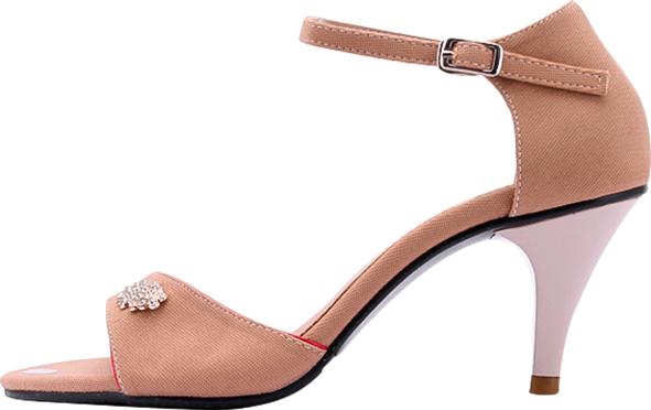 Giày Sandal Nữ Cao Gót Huy Hoàng HT7060 - Nude (Size