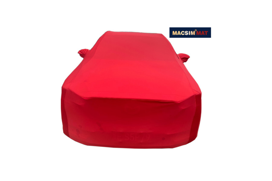 Bạt phủ dành cho xe ô tô 7 chỗ nhãn hiệu Macsim sử dụng trong nhà chất liệu vải thun - màu đen và màu đỏ