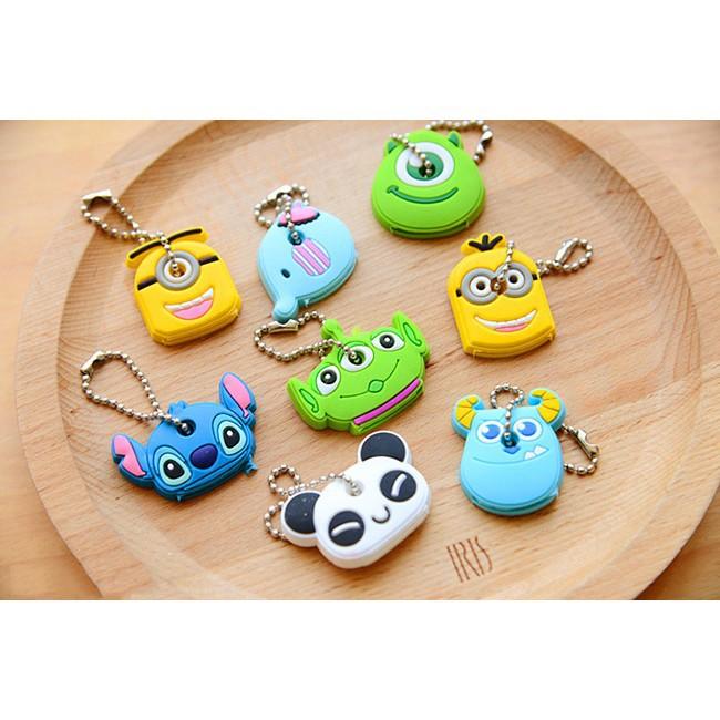 Móc khóa bọc chìa khóa silicone hoạt hình ngộ nghĩnh Duashop