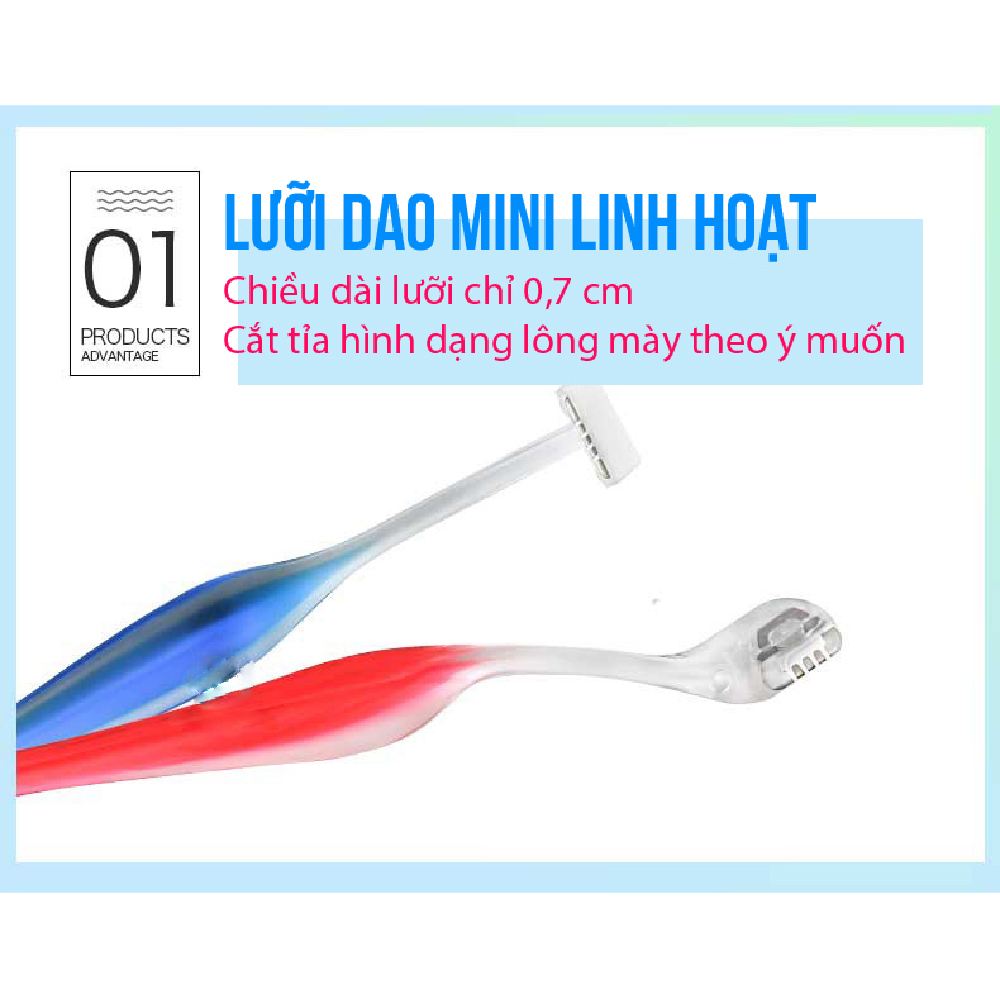 Dao cạo lông mày cao cấp Nhật PELT-2B bộ 2 chiếc