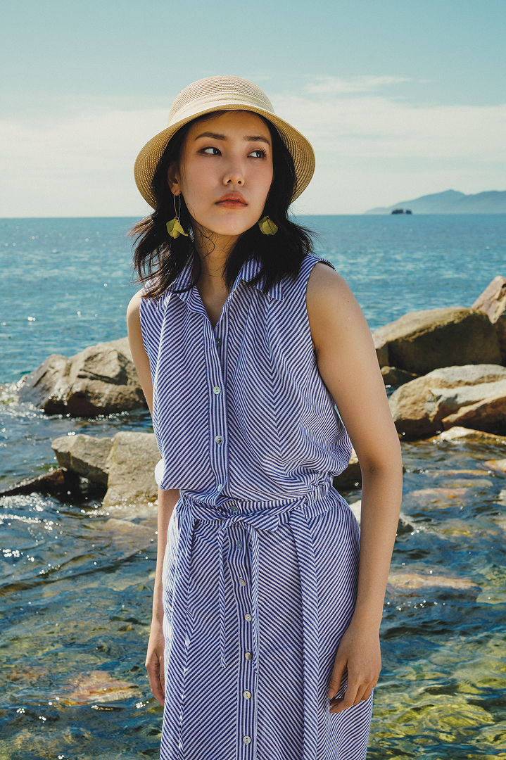Áo Croptop Linen Tuyền TOP224 thời trang thiết kế Hity