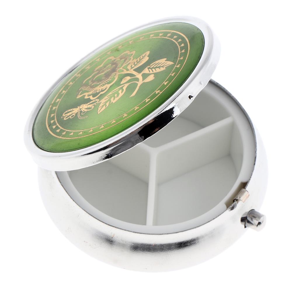 Travel 3-Compartment Medicine Tablet Organizer Case Pill Box 1 Day
