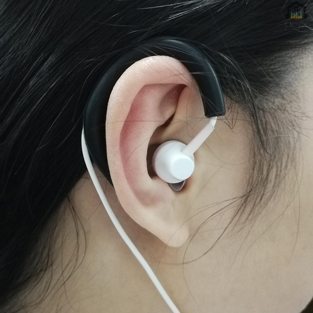 Set 2 cặp móc kẹp tai nghe thay thế bằng silicon mềm