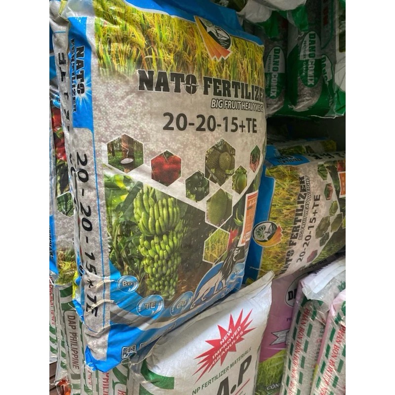 1kg Phân bón 3 màu NPK 20-20-15-TE Nato, Đạm, Lân, Kali, Vi lượng