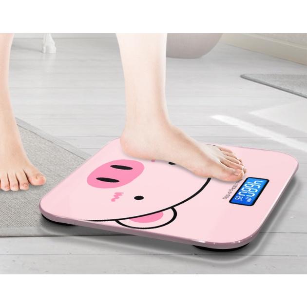 CÂN SỨC KHỎE ĐIỆN TỬ THÔNG MINH HÌNH HEO CỰC HOT, CÂN ĐIỆN TỬ MINI - BỀN TỐT, ĐỘ CHÍNH XÁC CAO, CHỊU LỰC ĐẾN 180KG