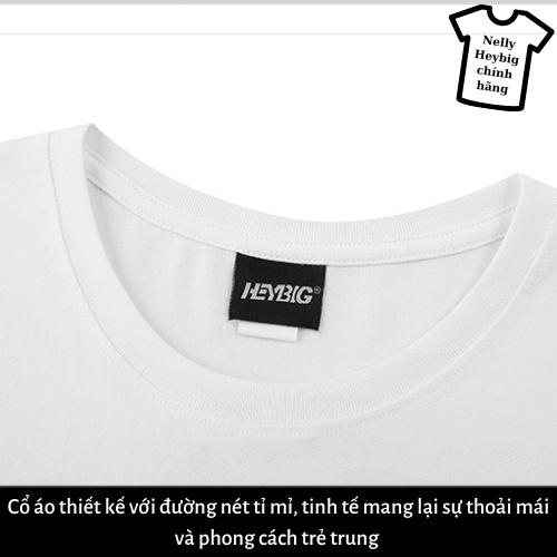 Áo Phông Nelly Heybig in hình Chữ Cái Phong Cách Hip Hop Xuân Hè Tay Ngắn Cặp Đôi Nam Nữ Cơ Bản Tee