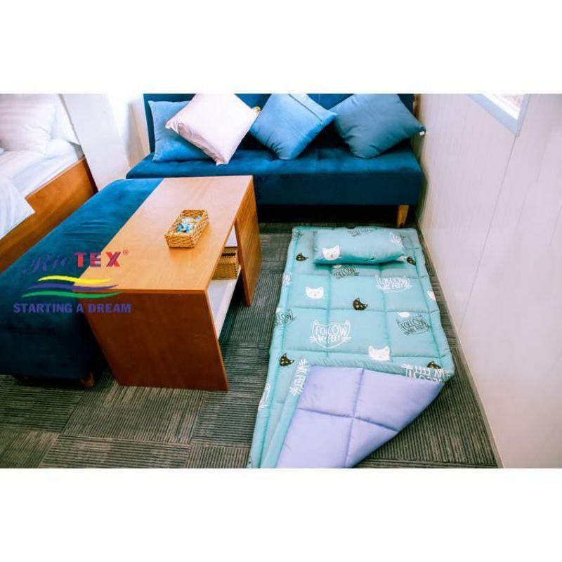 Nệm ngủ văn phòng nệm cho công nhân ở lại công ty 80x190x3cm có gối