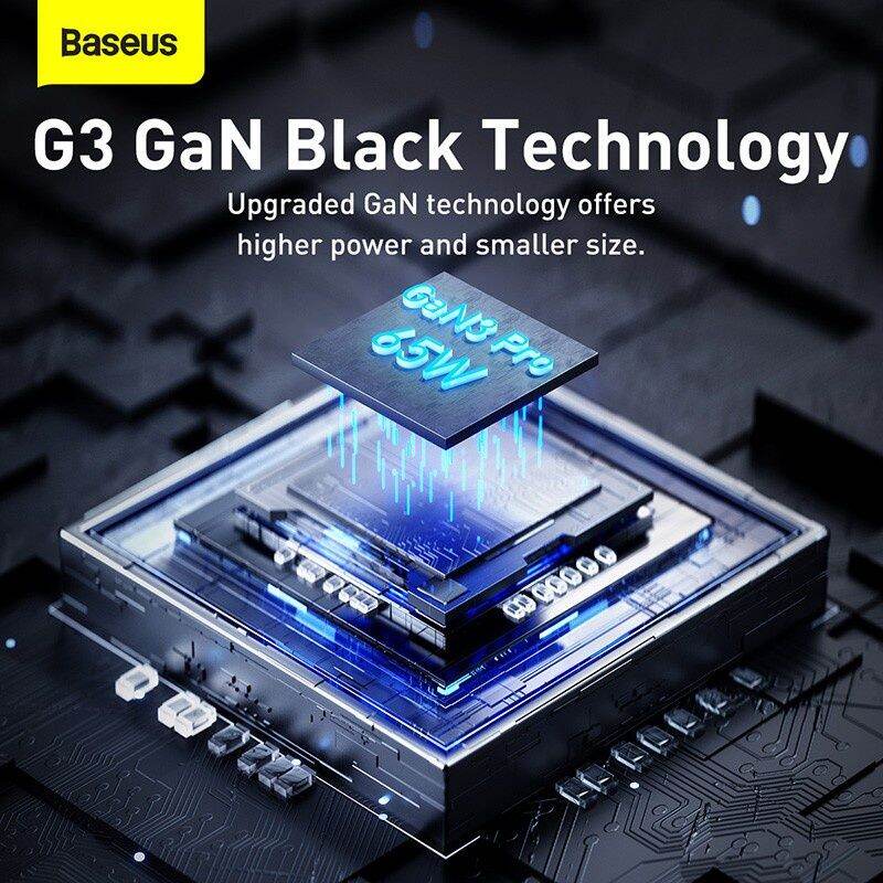 Sạc nhanh đa năng 65W Baseus GaN3 Pro Desktop Powerstrip- hàng chính hãng