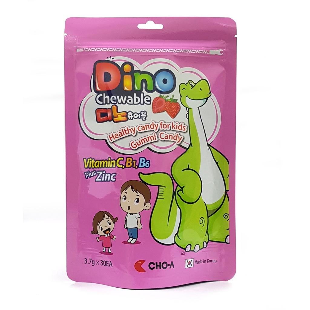 Kẹo Dâu Tây Dino Chewable Strawberry