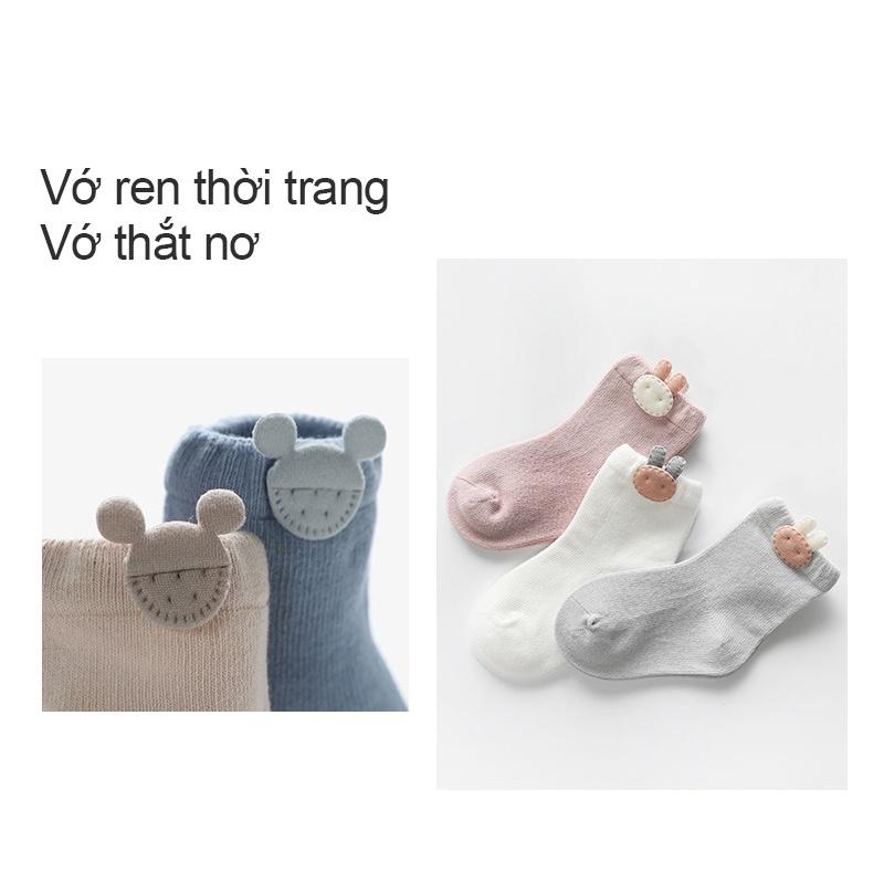 [Einmilk.ân ninh]Tất chân cho bé 0-3 tuổi cotton nguyên chất không xương