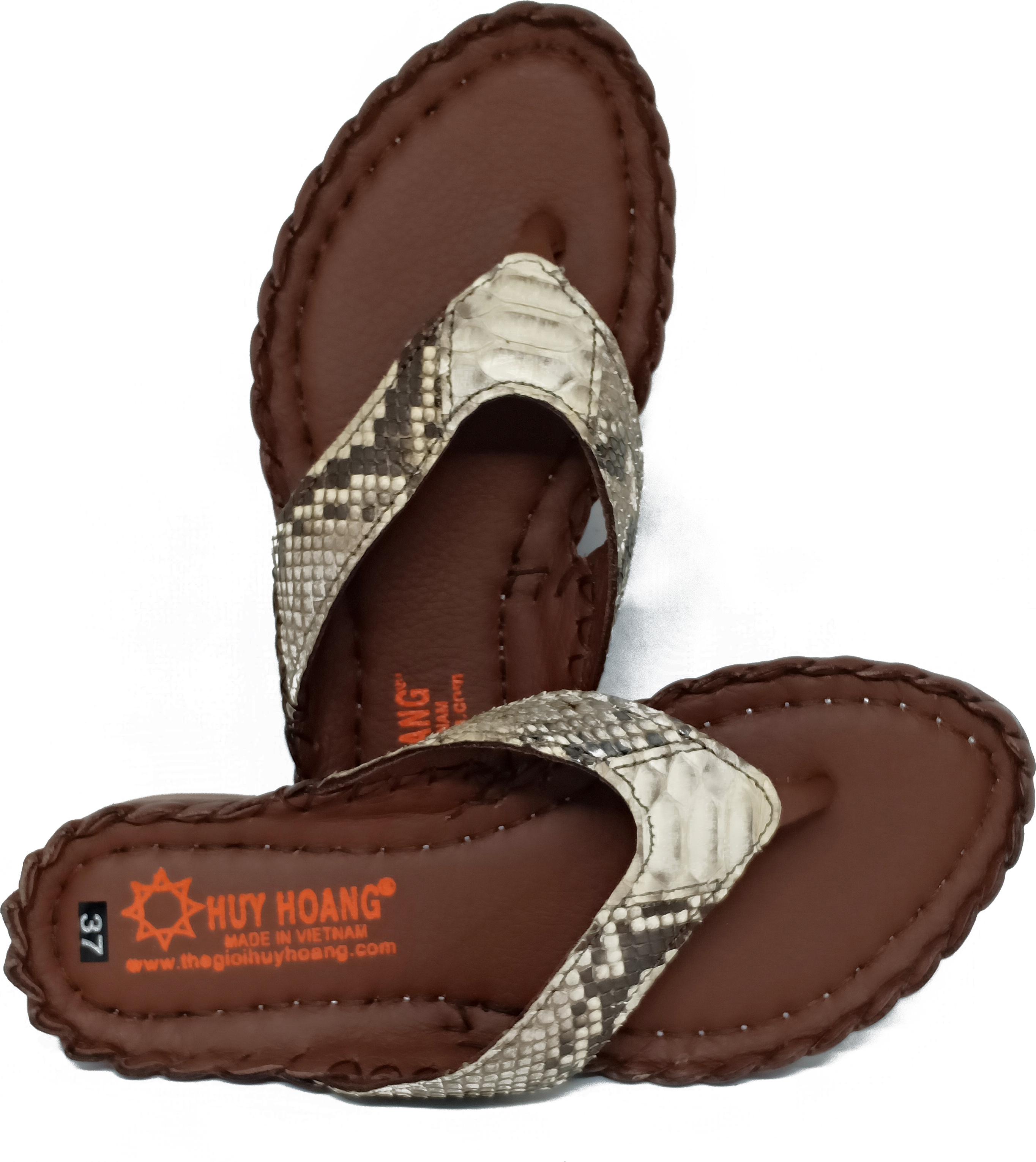 Dép nữ Huy Hoàng da trăn màu nguyên thủy HT7304