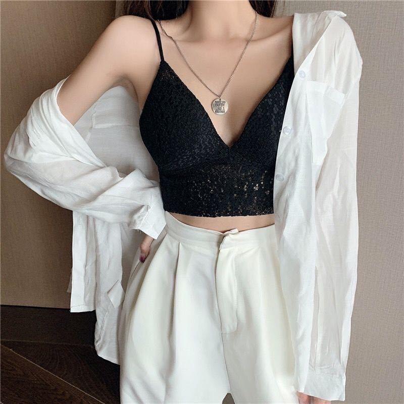 Áo Bra ren áo hai dây lót nữ họa tiết hoa gợi cảm tôn vòng một sexy quyến rũ Pasana0119