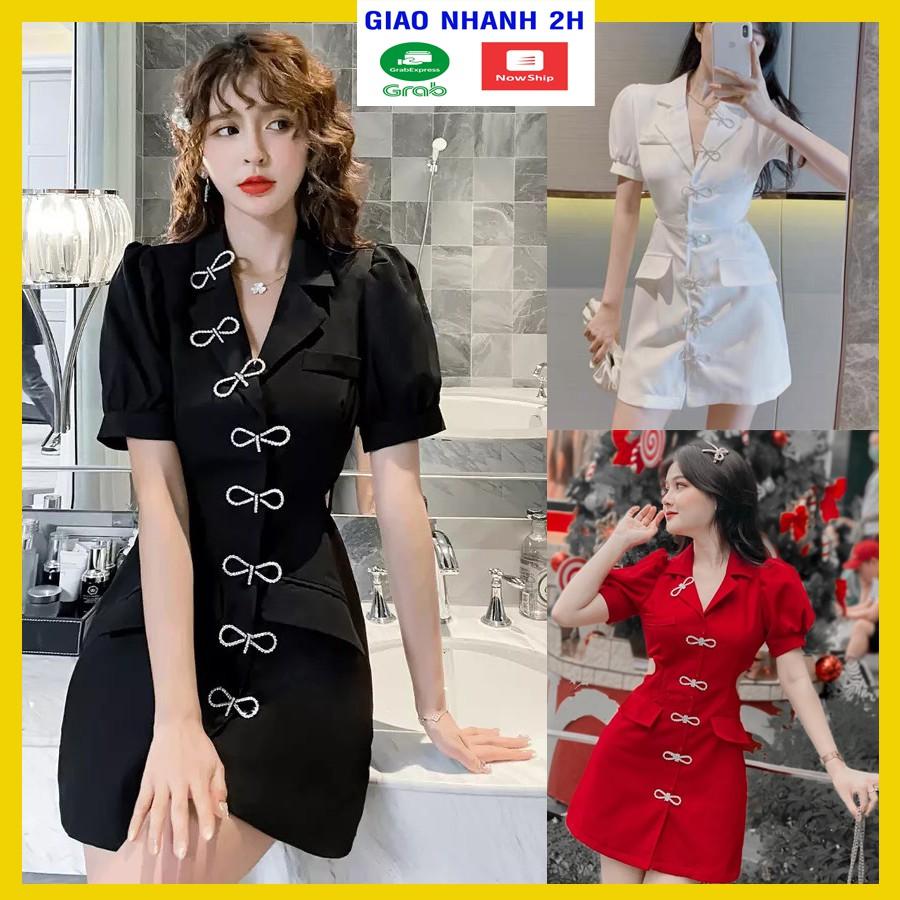 Đầm cổ vest khoét eo đi dự tiệc - hàNG CAO CẤP - Đ0010VDVDVDVD