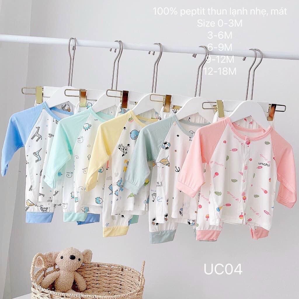 Bộ cotton cho bé từ 3 đến 24 tháng