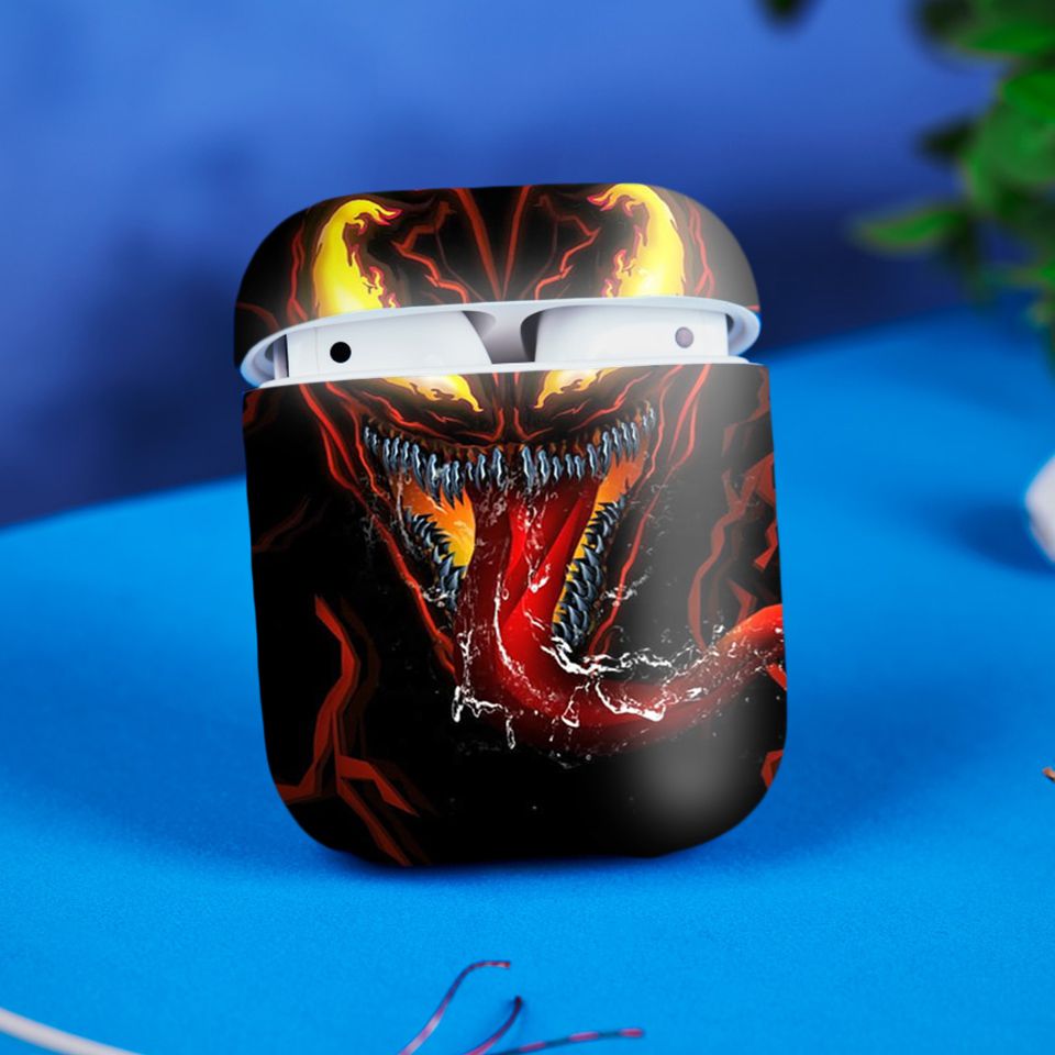 Miếng dán skin chống bẩn cho tai nghe AirPods in hình siêu anh hùng - SAH0004 (bản không dây 1 và 2