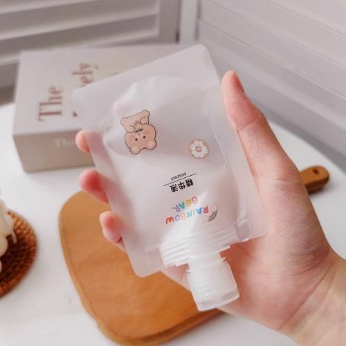 Túi trong mờ chiết dầu gội mỹ phẩm sữa tắm đi du lịch về quê công tác 30ml / 50ml / 100ml