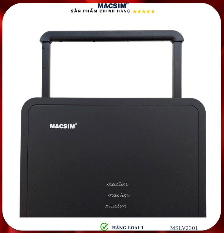 Vali cao cấp Macsim SMLV2301 cỡ 20 inch màu đen  màu đen - Hàng loại 1