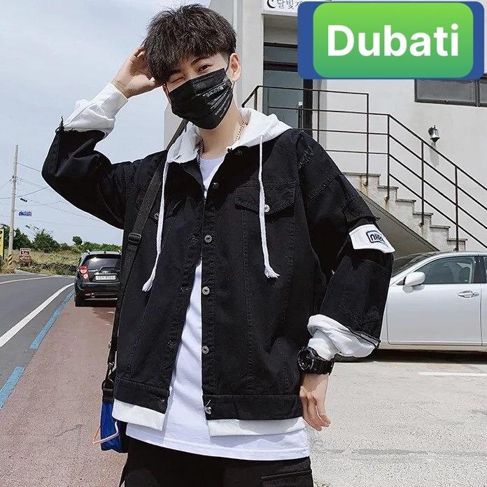 ÁO KHOÁC JEAN NAM NỮ UNISEX CHẤT BÒ CÓ NÓN XANH BIỂN HOT NHẤT HIỆN NAY HÀN QUỐC - DUBATI FASHION