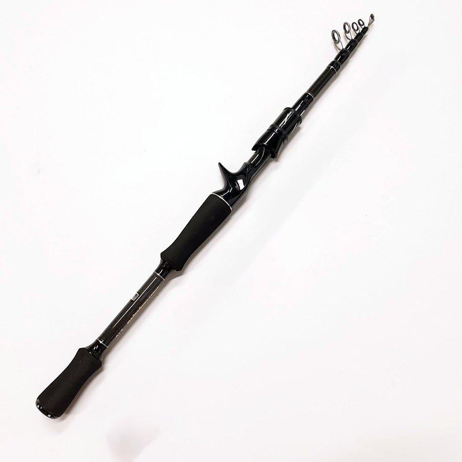Cần câu lure rút gọn Black JD độ cứng M Phukiencaulure25 cần câu lure chất liệu carbon, thiết kế đẹp, siêu khỏe