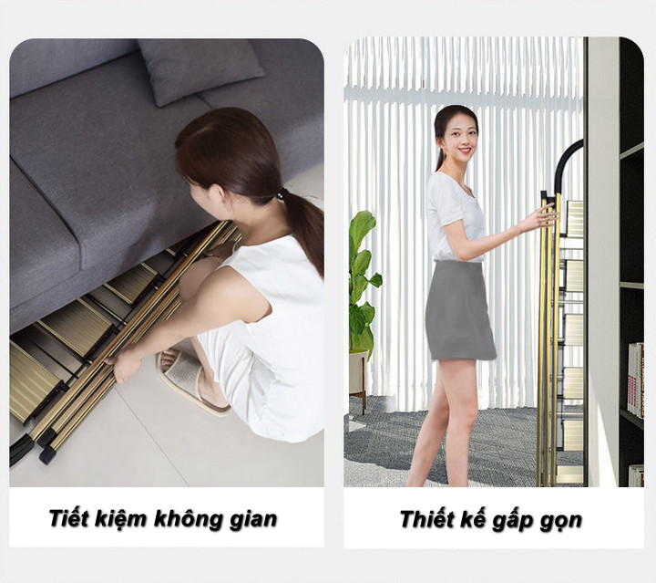 Giàn Phơi Quần Áo và Thang Drying Ladder Hợp Kim Nhôm cao cấp - Home and Garden