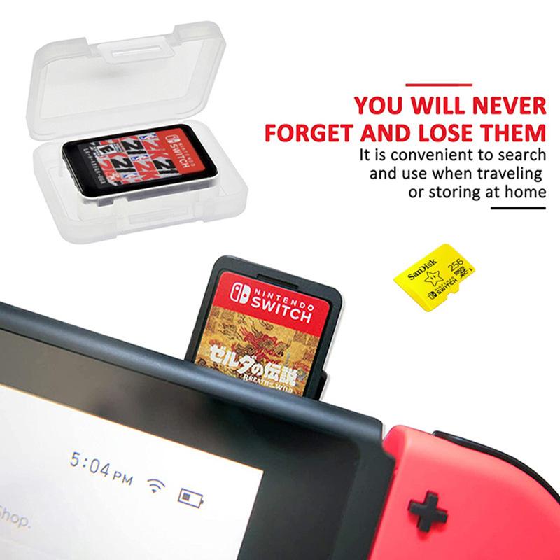 Hộp thẻ trò chơi bỏ túi mini mini Micro SD TF lưu trữ Hộp hiển thị Hộp hiển thị cho Nintendo Switch Series Protective Cover Màu sắc: 1PC