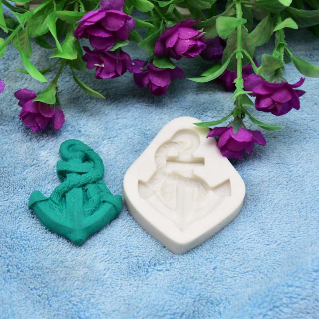 Anchor Silicone Mould DIY Bake Mold Boat Cake Chocolate Baking Sugarcraft