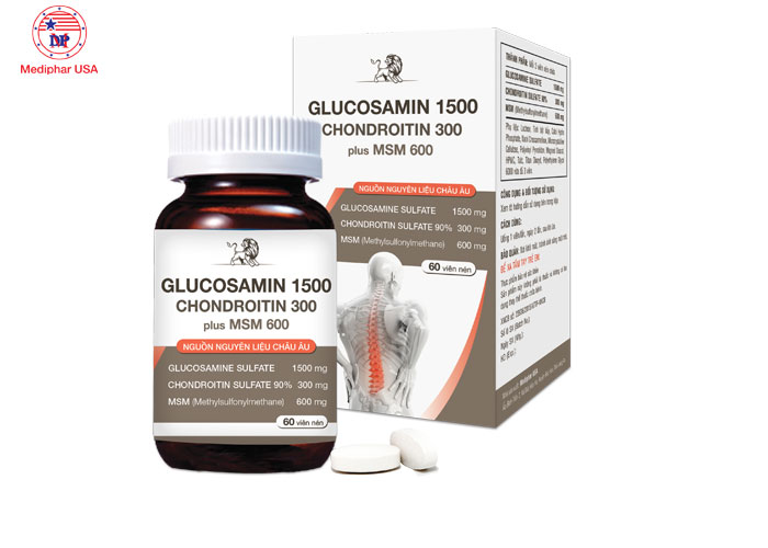 Thực phẩm hỗ trợ xương khớp - GLUCOSAMIN 1500 – CHONDROITIN PLUS MSM