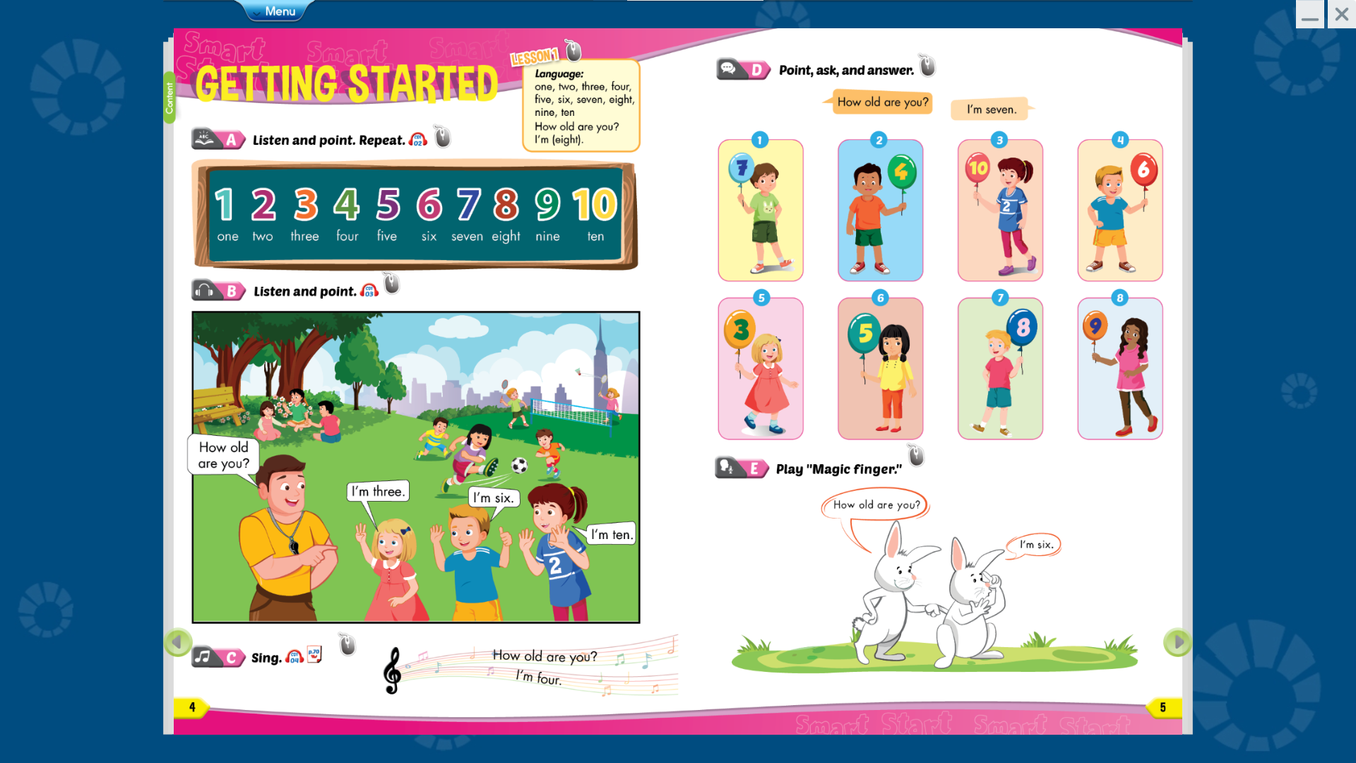 Tiếng Anh 2 i-Learn Smart Start - Ứng dụng phần mềm tương tác sách học sinh