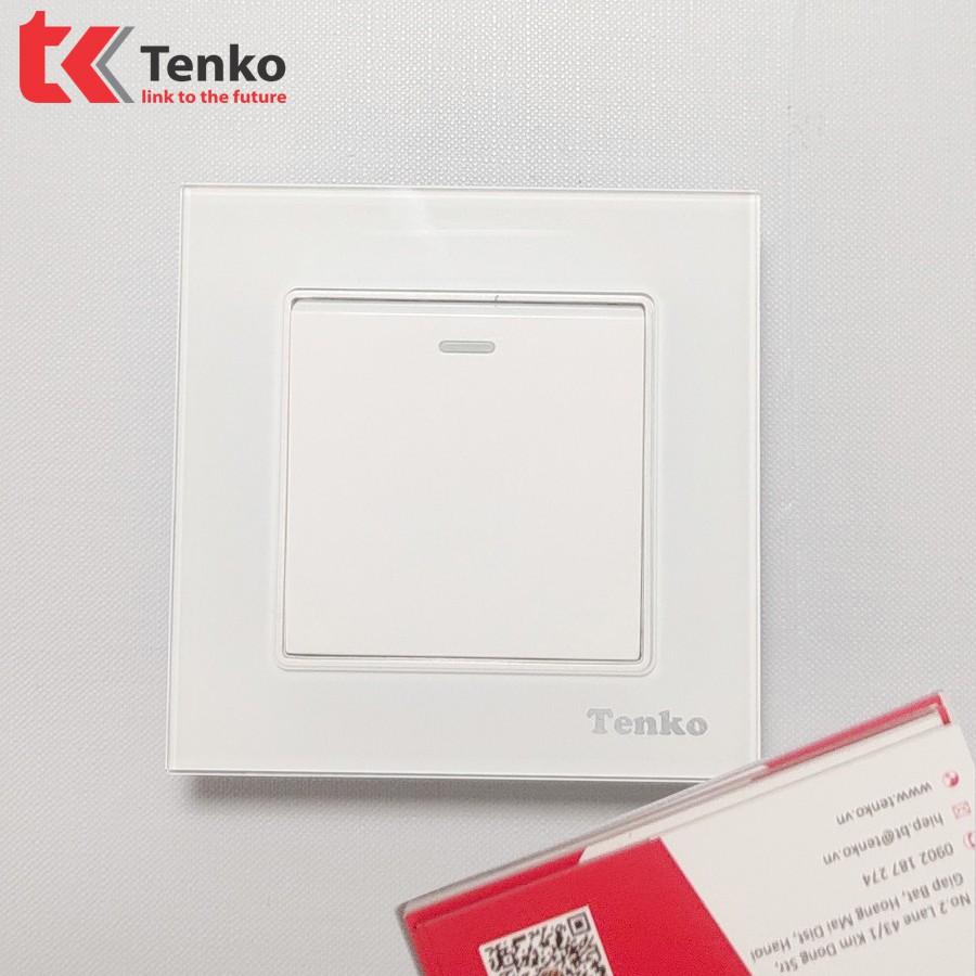 Công Tắc Âm Tường Mặt Kính Cường Lực Cao Cấp Tenko TK-F71-D-01 White Mode